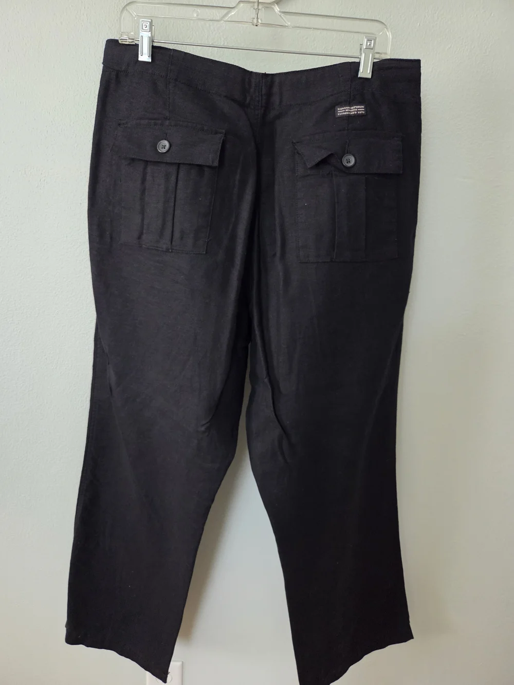 Banana Republic Men's Black Linen Pants.